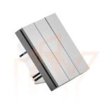 کلید سه پل هوشمند پی وی سی(PVC) خاکستری2