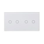 کلید لمسی هوشمند ۴ پل سفید دو فریم