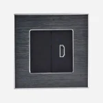 سوکت HDMI 1/2 آلومینیومی مشکی