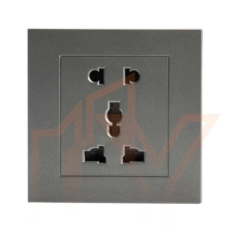 پریز یونیورسال سری پیانو Evotech خاکستری